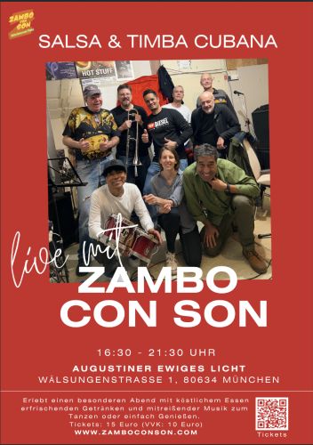 Tickets für Salsa &Timba am Sonntagnachmittag am 22.03.2026 - Karten kaufen